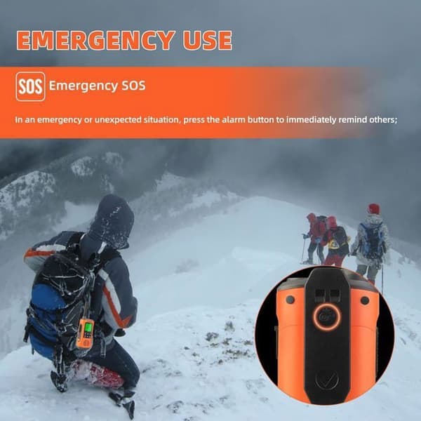 Retevis RT45P Talkie Walkie, Vattentålig IP67, PMR446, 16 Kanaler, VOX, LED Ficklampa, SOS Larm, CTCSS/DCS, för Utomhusaktiviteter