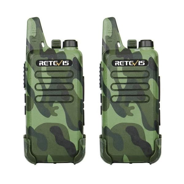 Retevis RT22 Uppladdningsbar Walkie Talkie 16-kanals Walkie Talkies CTCSS-DCS VOX TOT Scan Squelch 1 par