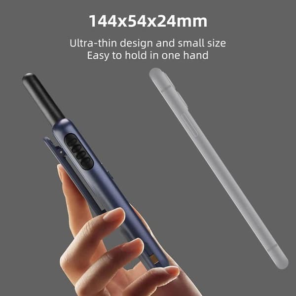 Retevis RB619 Walkie Talkie, PMR446 1650mAh, med sexportars laddare, VOX, med hörlurar för hotell, skolor (6-pack, marinblå)