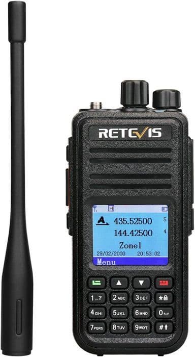 Retevis RT3S DMR Radio Talkie Walkie Digital Dual Band 3000 Kanaler Ham Radio DCDM TDMA VOX TOT För Mototrbo Tier I &amp; II, med GPS