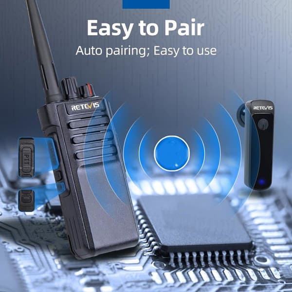 Retevis RT29D DMR digital walkie talkie, lång räckvidd, vattentät IP67, bra kryptering, 3200 mAh, professionell för hotell, säkerhet