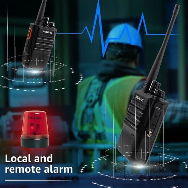 Retevis RB646 vattentät tvåvägsradio, långdistans walkie talkie, PMR446 nödlarm, bärbara miniradioer (6 st)