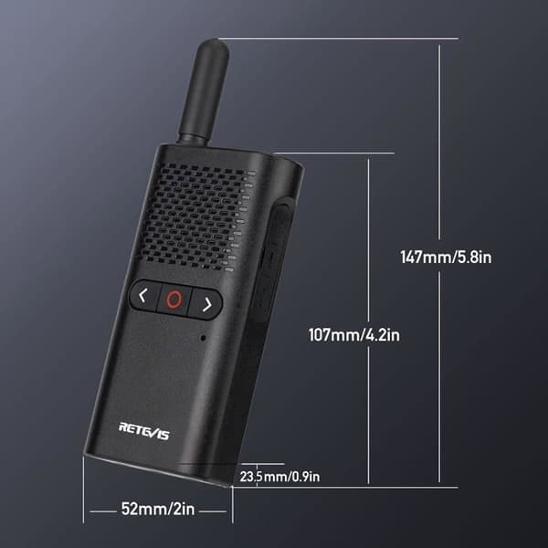 Retevis RB628B Professional Walkie Talkie, 1500mAh USB C, VOX, Portabla Walkie Talkies med headset för skolor, logistik (10 st)