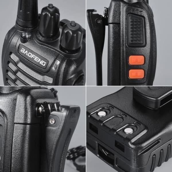2 st Walkie Talkies baofeng BF-888S 16CH signalband 400-470 MHz 2-vägs radio 3 Km