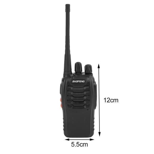 2 st Walkie Talkies baofeng BF-888S 16CH signalband 400-470 MHz 2-vägs radio 3 Km