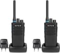 Miniatyrbild 1 av 6: Retevis P1 Professional Walkie Talkie, Long Range Digital Walkie Talkie, Superheterodyne Relay, 2500mAh, Nödlarm (2st)