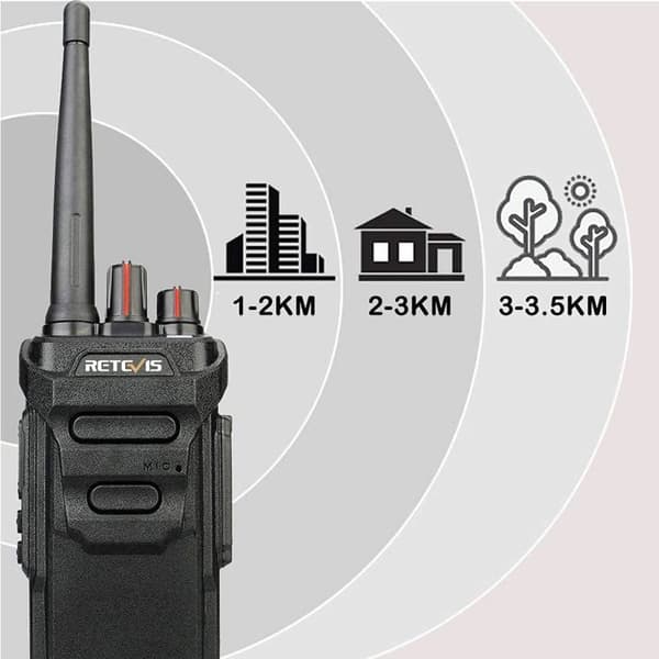 Retevis RT648 Walkie Talkie, professionell IP67 vattentät, CTCSS/DCS, laddningsbar långdistans tvåvägsradio för nödsituationer