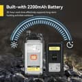 Miniatyrbild 3 av 6: Retevis EZ62 Walkie Talkie, Dual Band, 2200mAh, One-Touch Mute, Jaktsamtal, IP67 vattentät, Jakt tvåvägsradio