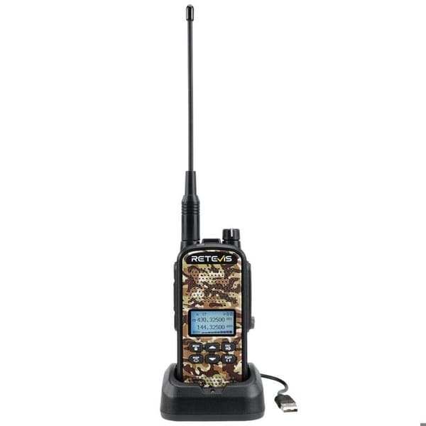 Retevis EZ62 Walkie Talkie, Dual Band, 2200mAh, One-Touch Mute, Jaktsamtal, IP67 vattentät, Jakt tvåvägsradio