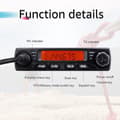 Miniatyrbild 6 av 6: Retevis RT98 Walkie Talkie, Mini Mobile Transceiver 199 kanaler CTCSS/DCS DTMF Mini Mobile Radio med mikrofon (svart)
