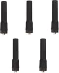 Miniatyrbild 1 av 5: Retevis Walkie Talkie Antenn SMA-F Dual Band VHF/UHF för RT5R RT21 RT7 H777 Kompatibel med Baofeng UV-5R GT-3 BF-888S (5 st)