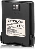 Miniatyrbild 3 av 6: Retevis RT24 Walkie Talkie Litiumbatteri 1100mAh 3,7V Kompatibla RT24 Walkie Talkies (svart, 1 st)