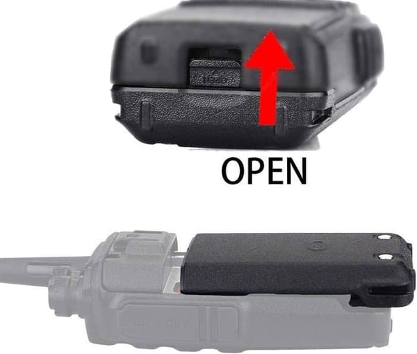 Retevis RT24 Walkie Talkie Litiumbatteri 1100mAh 3,7V Kompatibla RT24 Walkie Talkies (svart, 1 st)