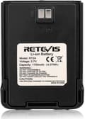 Miniatyrbild 1 av 6: Retevis RT24 Walkie Talkie Litiumbatteri 1100mAh 3,7V Kompatibla RT24 Walkie Talkies (svart, 1 st)