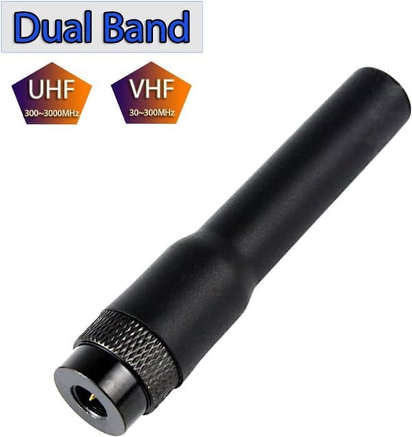 Retevis RT20 Walkie Talkie Antenn SMA-M Dual Band VHF/UHF 144MHz/430MHz kompatibel Retevis RT3S YAESU Baofeng BF- UV3R Tongfa TYT