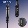 Miniatyrbild 3 av 6: Retevis EA11 Walkie Talkie Headset IP66 Vattentätt Headset Hidden Air Tube Öronsnäcka kompatibel Ailunce HD1 Radio Motorola GP328