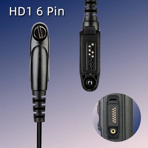 Retevis EA11 Walkie Talkie Headset IP66 Vattentätt Headset Hidden Air Tube Öronsnäcka kompatibel Ailunce HD1 Radio Motorola GP328