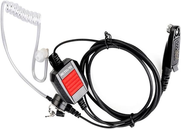 Retevis EA11 Walkie Talkie Headset IP66 Vattentätt Headset Hidden Air Tube Öronsnäcka kompatibel Ailunce HD1 Radio Motorola GP328