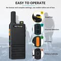 Miniatyrbild 6 av 6: Retevis B63H Walkie Talkie Lång Räckvidd, Ultra-Tunn Tvåvägsradio med Skärm, 1620mAh, VOX, Professionell för Camping