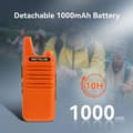 Miniatyrbild 3 av 6: Retevis RT622 Walkie Talkie Uppladdningsbar USB, PMR446, USB-C, 1000mAh, VOX, 16 Kanaler Walkie Talkie Lång Räckvidd för Familj, Camping