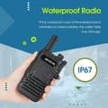 Miniatyrbild 3 av 6: Retevis RB647 Walkie Talkie för vuxna, IP67 vattentät Walkie Talkie, PMR446, Uppladdningsbar, Portabel, 1000 mAh, VOX, Professionell (10 st)