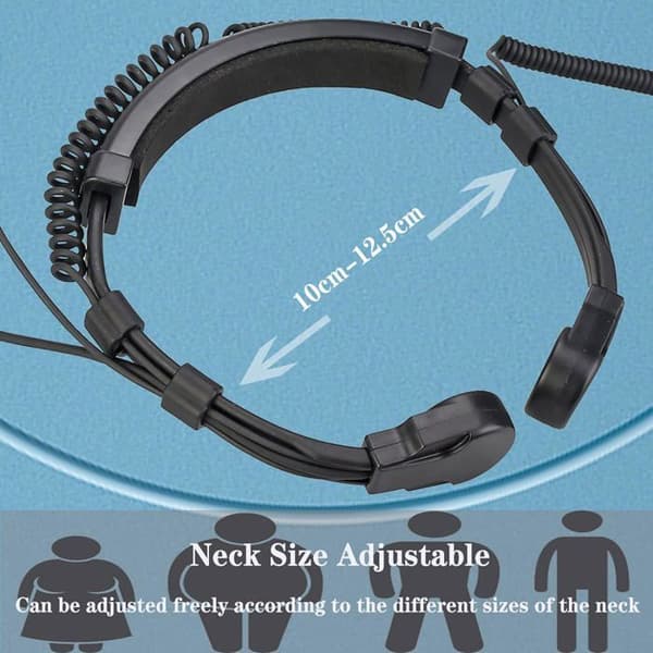 Retevis Walkie Talkie Headset Binaural hörlurar Kompatibel med RT5R RT24 Baofeng UV5R eSynic etc Halshörlurar för cykling