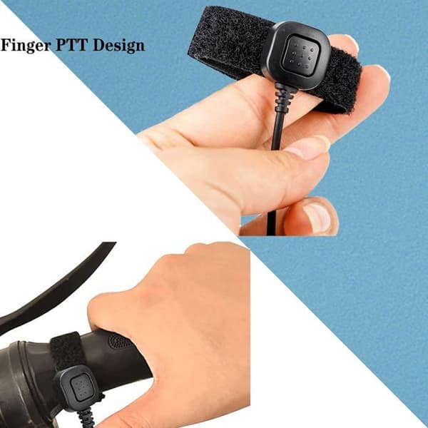 Retevis Walkie Talkie Headset Binaural hörlurar Kompatibel med RT5R RT24 Baofeng UV5R eSynic etc Halshörlurar för cykling