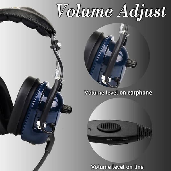 Retevis Aviation Headset Öronsnäcka, Blå hörsnäcka kompatibel Walkie Talkie RT24 RT27 RT22 BAOFENG BF-888S Kenwood HYT TYT WOUXUN