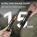 Miniatyrbild 4 av 6: Retevis B63S Talkie Walkie, PMR Talkie-Walkie Professionell, LCD-skärm, 15 mm Lätt, VOX, 1620 mAh, USB C, Radio för Familj, Camping