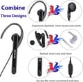 Miniatyrbild 2 av 6: Retevis EEK011 Ear Bar Walkie Talkie Headset med MIC 2 Pin Radio PTT Headset, För Kenwood Radio BAOFENG UV5R 888S RT24 RT27
