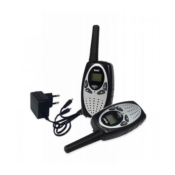Talkie Walkie uppladdningsbar Svart