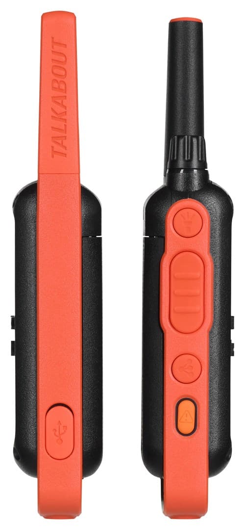 Motorola T82 Twin Pack to-vejs radio 16 kanaler Sort, Orange