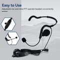 Miniatyrbild 4 av 6: Retevis Walkie Talkie Headset, Behind the Head Headset, med mikrofon för Baofeng UV-5R eSynic RT24 RT27 2 Way Radio Headset