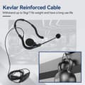 Miniatyrbild 6 av 6: Retevis Walkie Talkie Headset, Behind the Head Headset, med mikrofon för Baofeng UV-5R eSynic RT24 RT27 2 Way Radio Headset