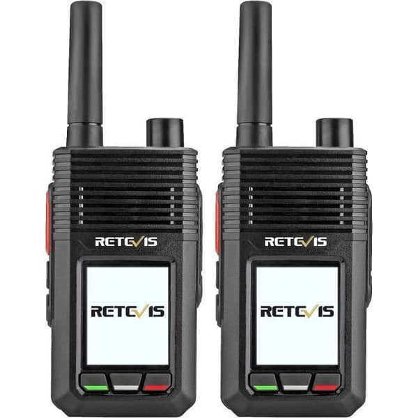 Retevis RB20 Network Tvåvägsradio, 4G Walkie Talkie Obegränsad räckvidd, 4000mAh Mini Portable Transceivers med GPS
