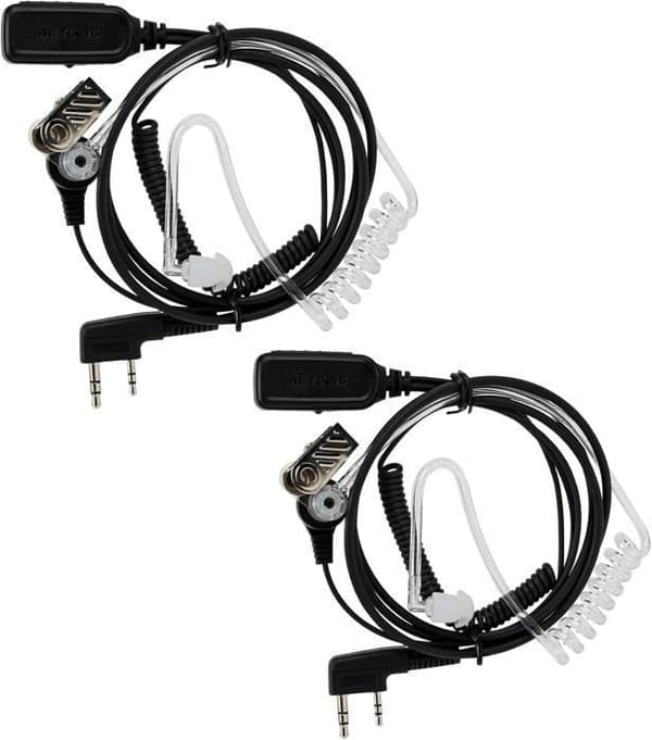 Retevis Radio Hörlurar VOX, Kompatibel med RT24 RT27 RT622 RB618, Baofeng UV5R 888S, Kenwood, eSynic, HYT, etc, Handsfree Öronlur.