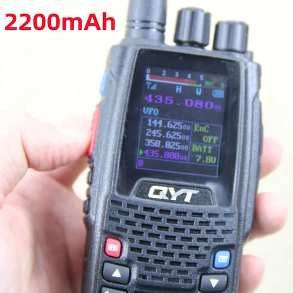 QYT KT-8R Walkie Talkie, 5W Output Power, 2200mAh Batteri,KT-8R-2200mAhKT-8R-2200mAh