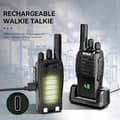 Miniatyrbild 3 av 6: Retevis H777H Professionell Walkie Talkie, med Skärm, Typ C Laddning och USB Laddare, Lång Räckvidd PMR446, VOX, Larm (3 St)