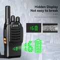 Miniatyrbild 2 av 6: Retevis H777H Professionell Walkie Talkie, med Skärm, Typ C Laddning och USB Laddare, Lång Räckvidd PMR446, VOX, Larm (3 St)