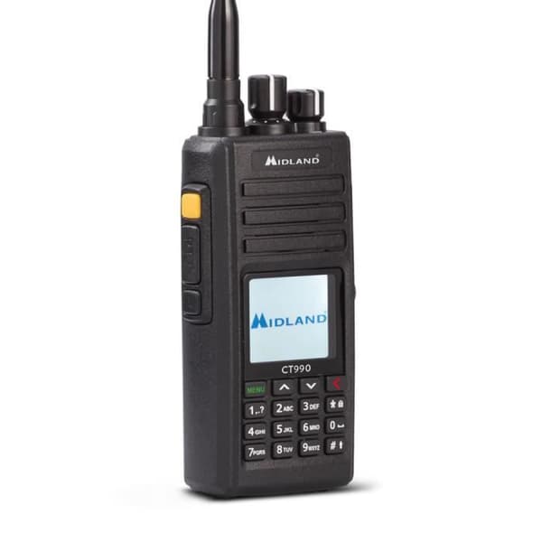 Midland CT990 Dual Band Portabel VHF/UHF PMR-radio, 144-146 och 430-440 MHz, kod C1339