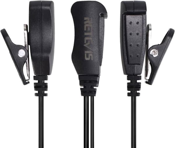 Retevis EEY002 Walkie Talkie hörsnäcka 1 stift 3,5 mm kompatibel endast RT622P RB619 tvåvägsradio (2 st)
