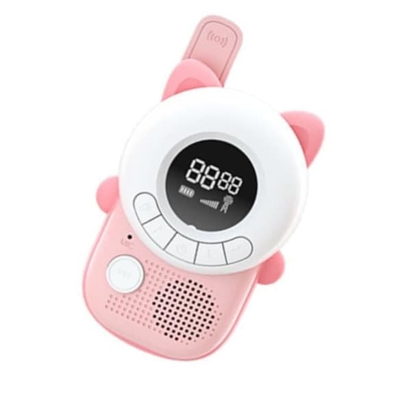 Walkie talkie för barn - TECHKIDS - Miaou-modell - Bakgrundsbelyst LCD-skärm - 8 kanaler - 10 samtalstoner