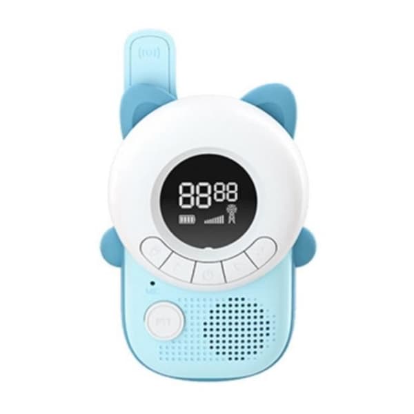 Walkie talkie för barn - TECHKIDS - Miaou-modell - Bakgrundsbelyst LCD-skärm - 8 kanaler - 10 samtalstoner