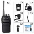Miniatyrbild 4 av 4: Retevis RT21 Uppladdningsbar Walkie Talkie, PMR446 Bärbar 2W 16 Kanaler CTCSS-DCS Vox TOT Scan Uppladdningsbart batteri 1100mAh (svart,5)