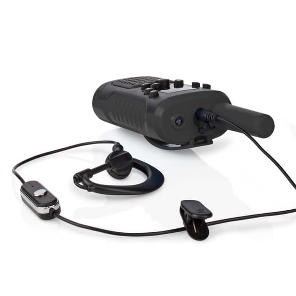 Nedis WLTK0610BK Walkie Talkie Set 2 Handenheter Upp till 6 km Frekvenskanaler: 8 Ptt / Vox Upp till 3 timmar Hörlursutgång 2 Headset Svart