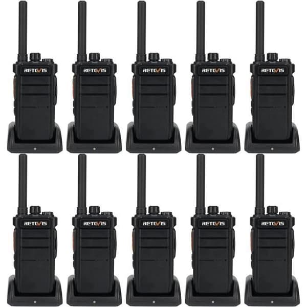 Retevis RB626 Walkie Talkie Lång Räckvidd, Professionell Walkie Talkie, 2000mAh, Tvåvägsradio för Säkerhetstjänst