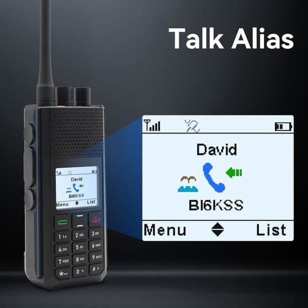 Retevis H1 DMR Radioamatör, APRS/GPS Talkie Walkie, Lokalisation i Realtid, Typ-C, Dubbelband för Radioamatörsevenemang