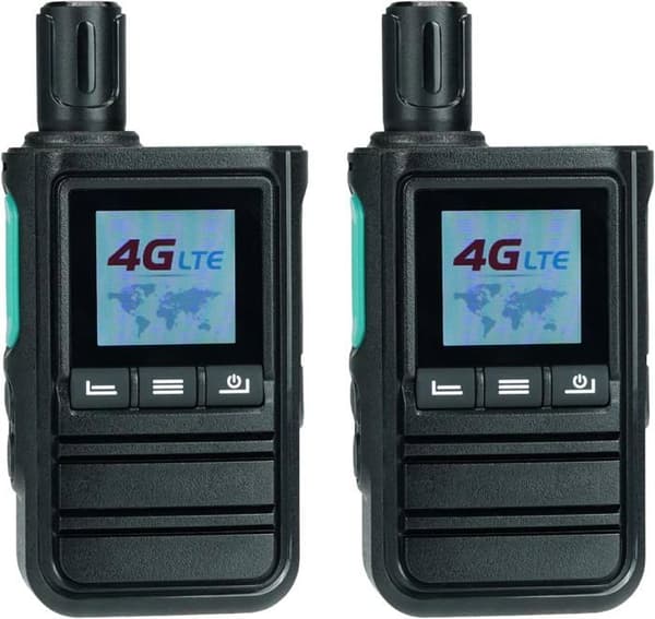 Retevis L61 4G Talkie Walkie Smartphone, Bärbar Tvåvägsradio POC Lång Räckvidd med GPS, 2500mAh, USB C, för Logistik