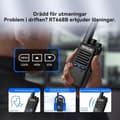 Miniatyrbild 2 av 6: Retevis RT668B Talkies Walkies med Laddare, PMR446 Tvåvägsradio, USB-C, 16 Kanaler, för Säkerhet, Restaurang (6 Stycken)