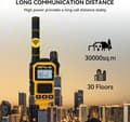 Miniatyrbild 2 av 6: Retevis RB648P Walkie Talkie Robust, Walkie-Talkie Lång Räckvidd med Hörlurar, Vattentät IP67, 2000 mAh, för Industri (4 Stycken)